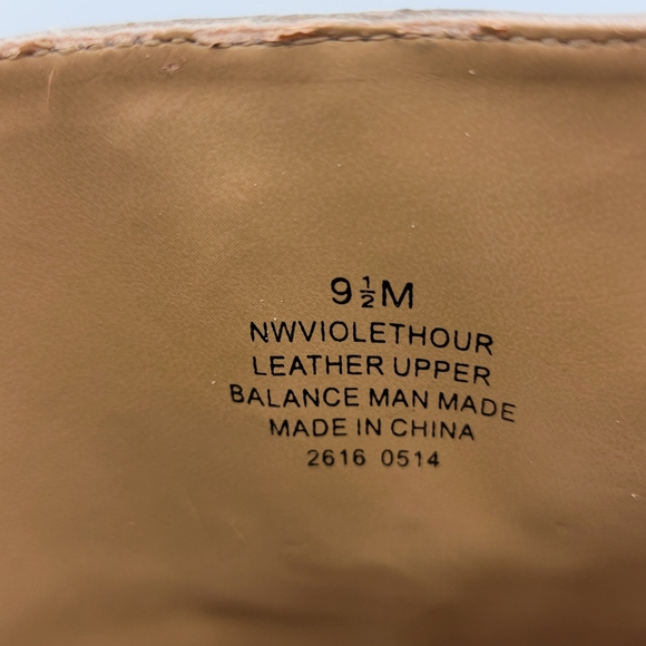 Nine West ‘Violet Hour’ Tan Leather Sandals Size 9.5 - Picture 7 of 7